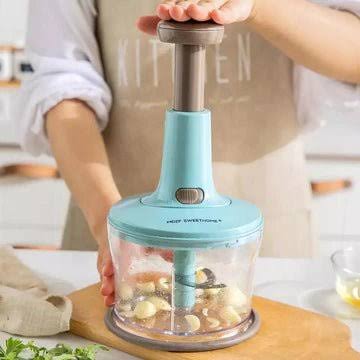 Manual Vegetable Chopper with Pull/Press Handle – Multi-Purpose Food Chopper