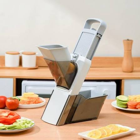 4-in-1 Manual Vegetable Slicer & Cutter with Container